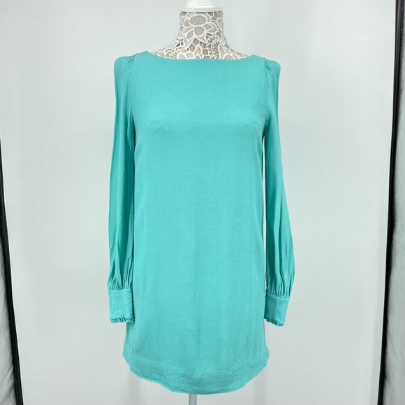kate spade Dresses & Skirts - Kate Spade Crape Long Sleeve Dress in Paris Tiffany Blue Women's Size 6